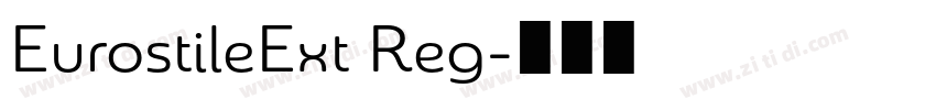EurostileExt Reg字体转换
